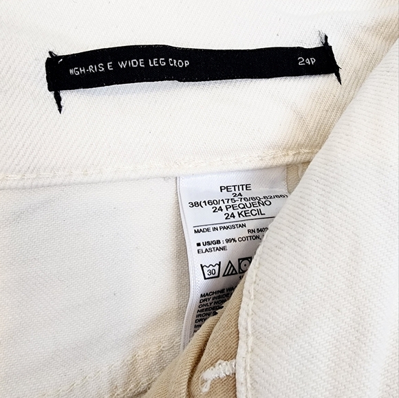 Banana Republic High Rise Wide Leg Crop Jeans Pants - Picture 8 of 12